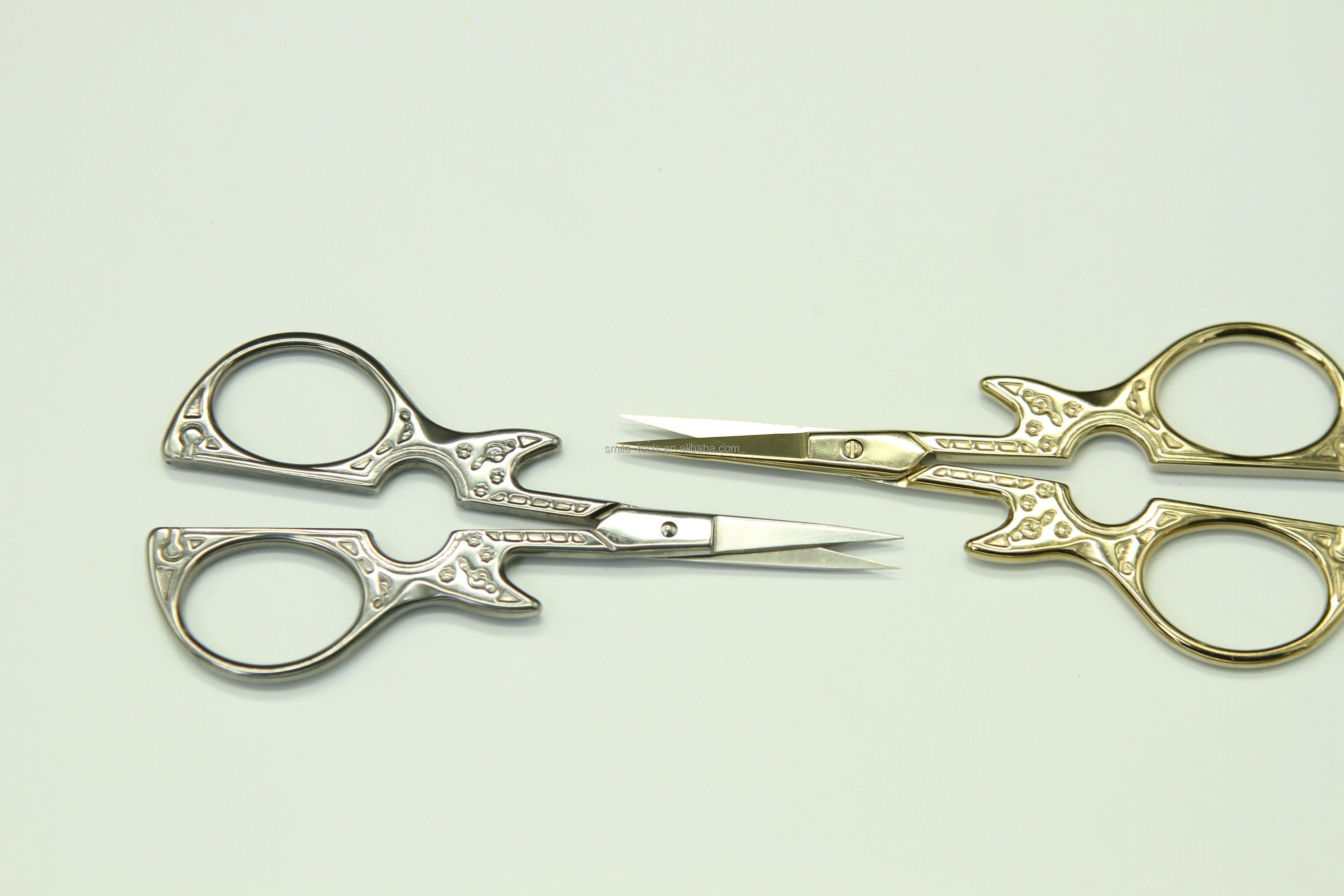 不锈钢迷你经典刺绣剪刀手工缝制剪刀