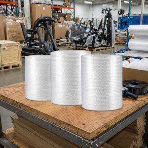 Qingdao Wholesale Factory PE Wrap Plastic Sheet Cushioning Bag Packaging Air <b>Bubble</b> Single/Double Layer Film <b>Roll</b> Waterproof - Product Image 1