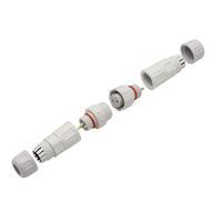 Nylon de haute qualité IP68 M12 2/3 broches connecteur étanche connecteur de fil avec bouchon à vis prises mâles femelles