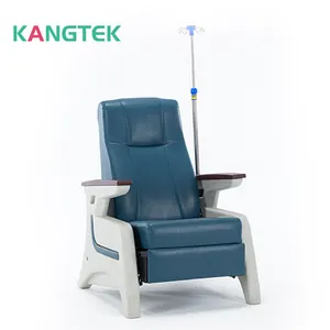 Medizinische Möbel Patienten edelstahl iv-tropfenständer Krankenhausstuhl manuell verstellbarer Transfusionsstuhl