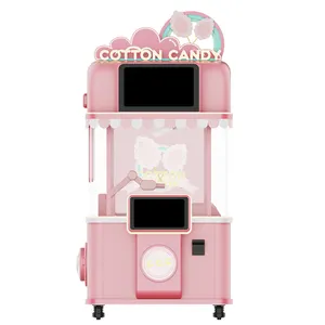Manufacture Commercial Marshmallow Maker Full Automatic 32 Flowers touch screen vending industrial cotton candy floss machine