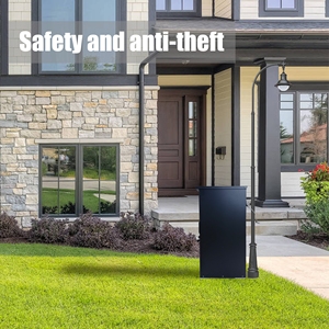 Manufacturer Direct Anti-Theft <b>Lockable</b> Package Delivery <b>Box</b>, Large Cold-Rolled Steel Mailbox for Outdoor Porch, Curbside, House - Product Image 4