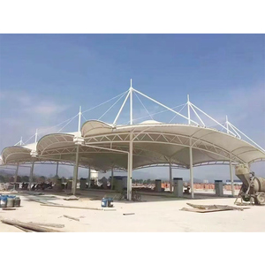 โครงสร้างเต็นท์สนามกีฬาบาสเกตบอล ฟุตบอล เทนนิส แบบเมมเบรนวัสดุ PVDF คุณภาพสูงสำหรับใช้งานกลางแจ้ง - Product Image 1