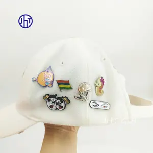새로운 도착 맞춤 모자 모자 핀 무료 모의 금속 모자 핀 사용자 정의 디자인