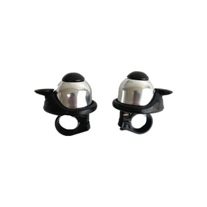 Sonnette de vélo de style européen en aluminium, son fort, noir et argent, accessoire de cyclisme pour VTT - Product Image 2