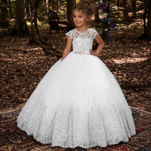 Vestidos de noche de graduación para adolescentes para niñas, vestido de fiesta Formal de dama de honor de encaje blanco para niñas, vestido de fiesta de boda de cumpleaños para niños - Product Image 3