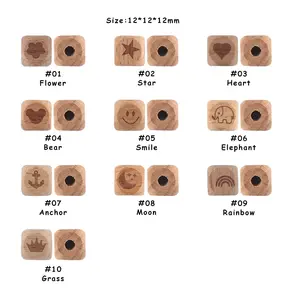 Alfabeto del bambino in Silicone giocattoli per dentizione con perline colorate fai da te lettere altre perle sciolte 12mm 15mm tondi perline in Silicone personalizzate all'ingrosso