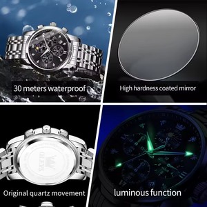 Moon Phase Men's Watches <b>Automatic</b> <b>Chronograph</b> Waterproof Luminous Classic Original Quartz Watches Man 3655 Watch Men - Product Image 6