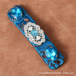 Suyingjing Chinese Style Rhinestone Fabric Hair Clip Women's Artistic Retro Headdress Accessory - Product Image 4