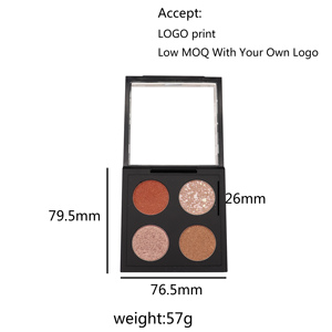 Diy Your Own Makeup <strong>Eyeshadow</strong> Palette Private Label 4 <strong>Colors</strong> <strong>Eyeshadow</strong> - Product Image 6