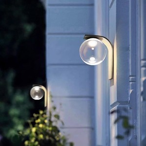 Appliques murales extérieures 6W 10W LED IP65 à interrupteur inductif pour villa, jardin, terrasse, balcon, modernes, à énergie solaire - Product Image 4