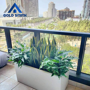 Modern Aluminum Alloy Big Planter-Customized Welded Planter Box-Austrilia Type Metal Flower Pots