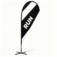 Drapeau à plumes personnalisé pour extérieur avec sac de transport pour événements religieux et communautaires (commande en gros)
