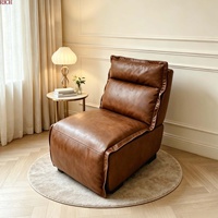 Canapé inclinable moderne de luxe sans accoudoirs, fonctionnel, pour hôtel, bureau, salon, fauteuil inclinable électrique en cuir
