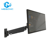 Bras de moniteur industriel robuste T9-GA01-W PLUS avec ressort à gaz puissant 360 °   Support mural rotatif pour écran industriel