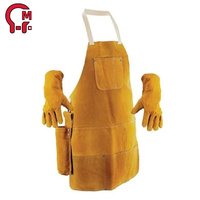 Tabliers de soudage en cuir de qualité supérieure HLM pour le soudage avec des caractéristiques anti-coupure, ignifuges et anti-chaleur
