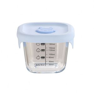 Tazón de Vidrio para Bebés con Diseño de Conejito, Apto para Microondas, para Huevos al Vapor y Carne Triturada, Apto para Congelador - Product Image 1