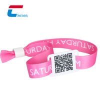 Pulsera RFID de Tela Desechable con Chip NFC para Control de Acceso a Eventos y Festivales Musicales, Identificación de Visitantes