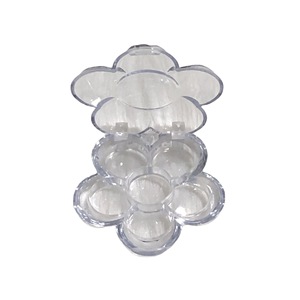 Six Compartment Plum Blossom Refill <b>Box</b> With Cover Cosmetic Packaging For <b>Makeup</b> Samples DIY Palette - Product Image 4