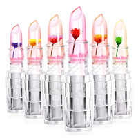 Bálsamo Labial Vegano de Alta Calidad con Sabor a Fruta, Color Cambiante, Lápiz Labial Mágico de Cristal