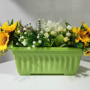 Ronbo — <span class=keywords><strong>Pot</strong></span> <span class=keywords><strong>rectangulaire</strong></span> <span class=keywords><strong>de</strong></span> fleurs en plastique, bassin <span class=keywords><strong>de</strong></span> balcon coloré, vente en gros - Product Image 6