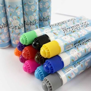 Stylos marqueurs à points <span class=keywords><strong>Bingo</strong></span> Dabber personnalisés avec logo KHY, non toxiques, lavables, effaçables, ensemble de 12 couleurs, marqueur à points pour enfants - Product Image 3