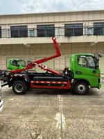 Camion à ordures à chargement latéral JAC 3,5 tonnes, électrique, transmission manuelle 4x2, norme d'émission Euro 6