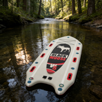 Planche à pagaie gonflable tout-terrain premium 12' (iSUP) écologique, portable, certifiée CE, en PVC de qualité militaire avec technologie Drop Stitch