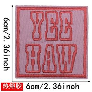 แพทช์ปักลายหัวกะโหลกคาวบอยสีสดแบบรีดติดเสื้อผ้า หมวก กระเป๋า สำหรับตกแต่ง - Product Image 4