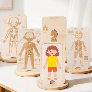 Puzzle en bois Montessori du <span class=keywords><strong>corps</strong></span> <span class=keywords><strong>humain</strong></span> à 5 couches pour enfants, ensemble de <span class=keywords><strong>jeu</strong></span> d'anatomie pour tout-petits, jouet éducatif scientifique pour garçons <span class=keywords><strong>et</strong></span> filles - Product Image 4