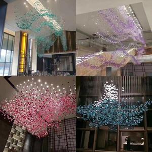 Đèn Treo Trang Trí Bằng Đá Trong Suốt Cho Khách Sạn Đèn Chùm Thủy Tinh Nghệ Thuật Sang Trọng Treo Trần - Product Image 3