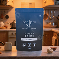 Emballage en sachet plastique refermable personnalisé avec logo pour les grains de café, les aliments, les chips de pommes de terre, le lait en poudre, scellé à la chaleur