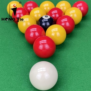 Bolas de <span class=keywords><strong>Billar</strong></span> Hongjie de Alta Calidad y Económicas, Bolas de <span class=keywords><strong>Billar</strong></span> de Casino de 50.8 mm, Amarillas y Rojas - Product Image 3