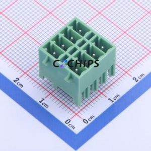 KF2EDGKVG-3.5-2*4P Plug-in Terminal Block Through hole,P=3.5mm Connector Board-to-Board / Socket - Closed Snap Fixing 2x4P 3.5mm - Product Image 1