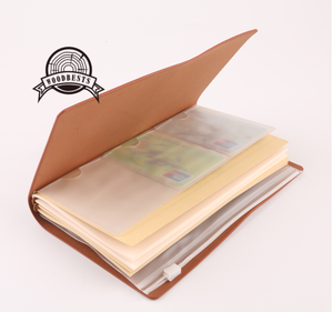 Hot-sale Factory Soft <strong>Cover</strong> Leather Traveler <strong>Notebook</strong> with Assorted Inner <strong>Page</strong> PU Notepad Journal with Horizontal Band - Product Image 6