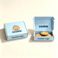 Emballage alimentaire recyclé personnalisé avec logo, emballage biodégradable pour macarons, emballage pour biscuits, boîte d'emballage pour biscuits avec séparateurs