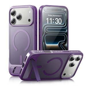 <span class=keywords><strong>Coque</strong></span> de luxe antichoc double avec support magnétique et chargement sans fil pour <span class=keywords><strong>iPhone</strong></span> 16 17 18 <span class=keywords><strong>Pro</strong></span> Max - Product Image 1