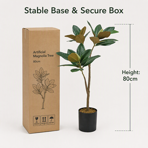 OH Commercial Arbre <span class=keywords><strong>Magnolia</strong></span> Grandiflora Résistant aux UV et Imperméable - Matériau PU Premium - <span class=keywords><strong>Prix</strong></span> de Gros pour Hôtels et Restaurants - Product Image 5