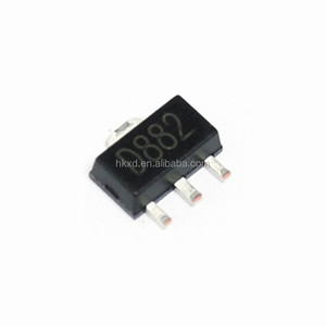 Thành phần điện tử 2sd882 <span class=keywords><strong>d882</strong></span> sot-89 Transistor 40V 1.5A New gốc Tích hợp mạch - Product Image 1