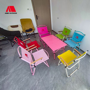 เก้าอี้ปิกนิกพับได้แบบพกพาสำหรับกลางแจ้งอุปกรณ์ตกปลาตั้งแคมป์โต๊ะและเก้าอี้ชายหาด - Product Image 1