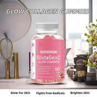 GlowLeaf Private Label L-Gluta+Collagen Beauty Products Gummies Complément Alimentaire Naturel Vitamine C Éclaircissant pour la Peau