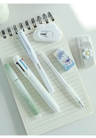 Ensemble de papeterie 7-en-1 en plastique et métal Cute Bigoo – Cadeaux pour étudiants, fournitures scolaires exquises, promotion rentrée scolaire et bureau