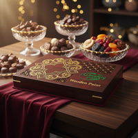 Boîte de rangement en bois MDF personnalisée pour thé, gravée au laser, avec gravure de dates, coffret cadeau islamique en bois sculpté