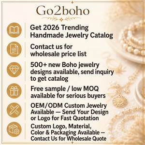 Go2boho anello impilabile in pietra naturale placcato oro all'ingrosso fatto a mano Boho Chic cinturino di <span class=keywords><strong>cristallo</strong></span> <span class=keywords><strong>gioielli</strong></span> di moda etica per le donne - Product Image 6