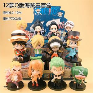Caja ciega 5-11CM 1 pieza <span class=keywords><strong>Luffy</strong></span> <span class=keywords><strong>Zoro</strong></span> <span class=keywords><strong>Sanji</strong></span> Ace Chopper Nami Boa caja ciega de dibujos animados Anime PVC figura juguete conjunto juego de moda - Product Image 6