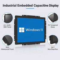 PC tout-en-un personnalisable de 10,4 à 19 pouces, PC industriel à cadre ouvert, étanche IP65, écran LCD avec système d'exploitation Windows Android, kiosque