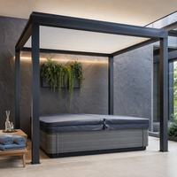 Pergola bioclimatique motorisée en aluminium Sweet Home, gazebo à lames orientables, imperméable, pour jardin, terrasse, kit complet sur mesure