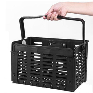 PUSAI Bicycle Accessories Plastic Detachable <strong>Basket</strong> <strong>Front</strong> <strong>Bike</strong> <strong>Basket</strong> with Handles <strong>for</strong> Fixie <strong>Bike</strong> - Product Image 4