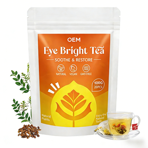 Té Herbal Mezclado Eye Bright OEM, Calma y Restaura con 6 Hierbas, Vegano, Sin OMG, 20 Bolsitas, Caja de 100g - Product Image 2