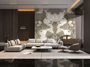 หินซินเตอร์คุณภาพสูง ลายคลาวด์ชาโดว์ ขนาดใหญ่ ไม่เ<span class=keywords><strong>สี</strong></span>ยรูป กันน้ำ เป็นมิตรกับสิ่งแวดล้อม เหมาะสำหรับห้องรับประทานอาหารกลางแจ้ง - Product Image 3